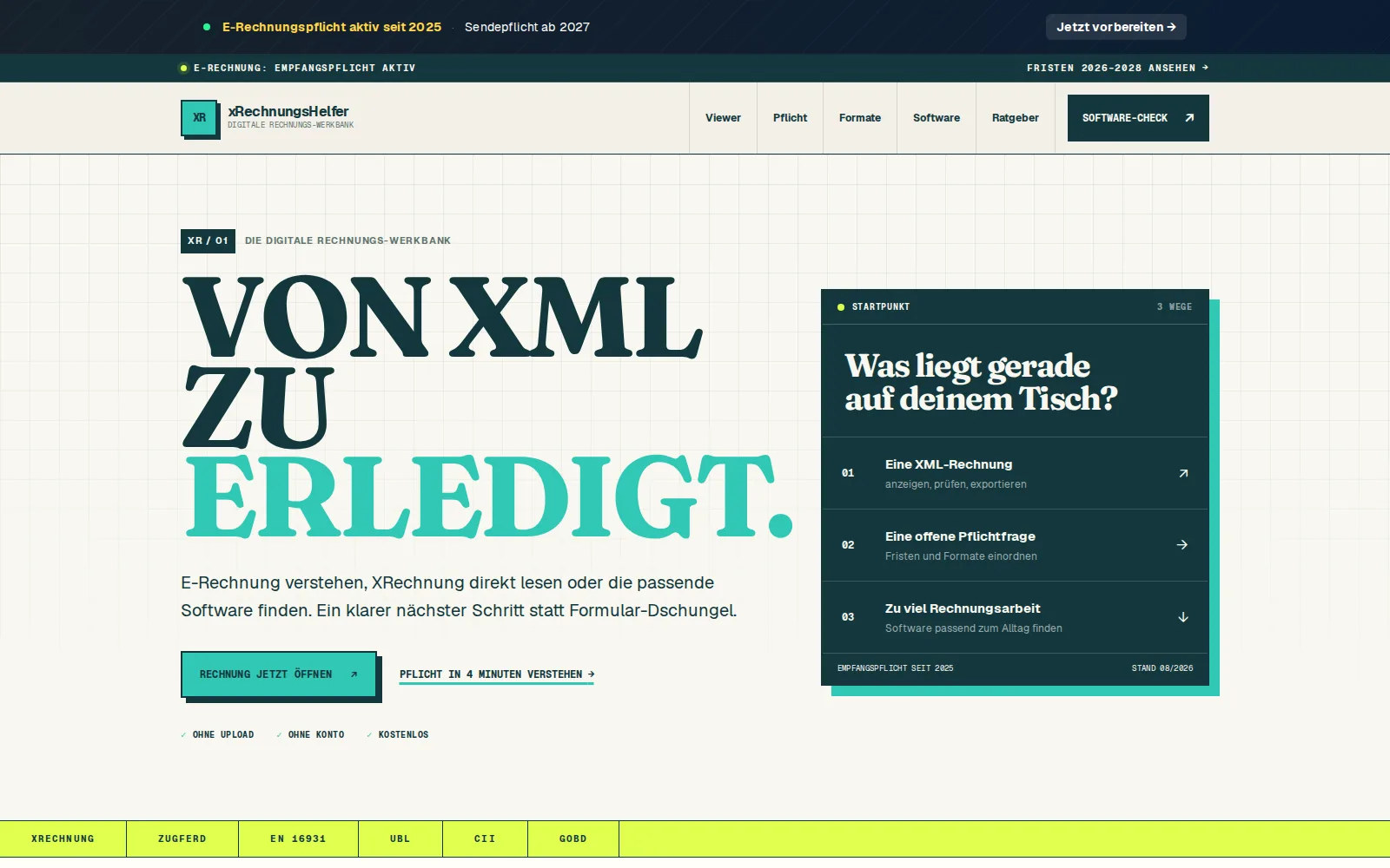 xrechnungshelfer.de Startseite